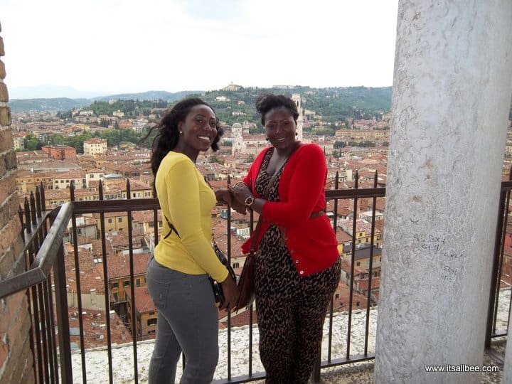A Weekend In Verona - Piazza Erbe and Torre dei Lamberti - #italy #traveltips #trips #europe #breaks #adventure #itsallbee Views fro. Torre dei Lamberti