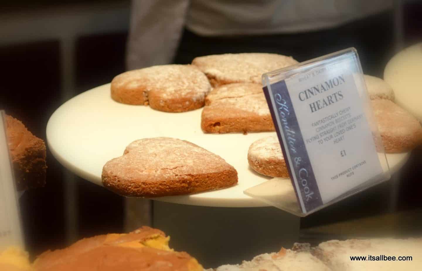 breakfast at borough market - A guide to Borough Market | Exploring London Through Food #london #food #foodguide #markets #citybreak #exploring #breakfast Bakery stalls Borough Market