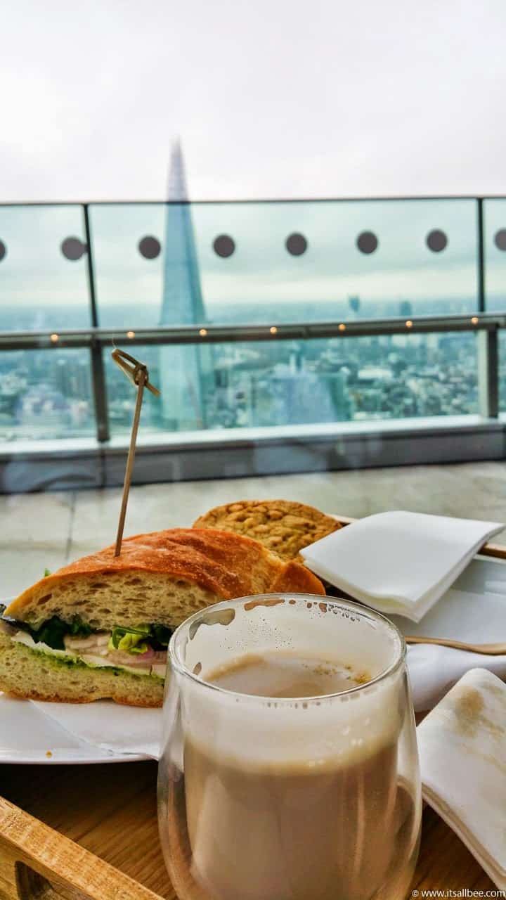 SkyPod Bar - Sky Garden London - Walkie Talkie - top free london attractions | top ten things to do in london for free | places to visit in london england for free