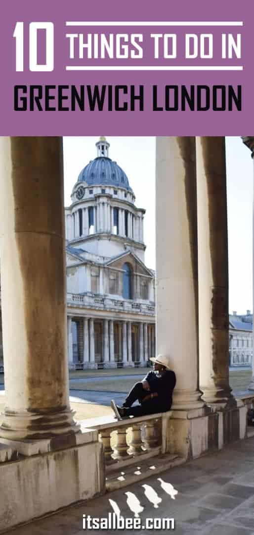 10 Things To Do In Greenwich London - Everything you need to know about exploring this hidden gem in London. From cruising on the Thames to arrive at the games of Royal Naval College, exploring Queen's House Spiral Stair case to checking out the Greenwich Observatory and Greenwich Maritime. #London #traveltips #adventure #greenwich #parks #summer #fun #itsallbee