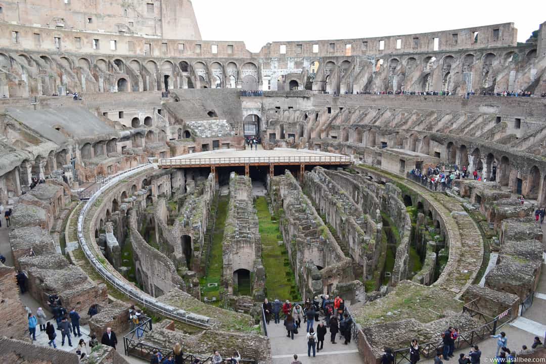 Inside Colosseum In Rome