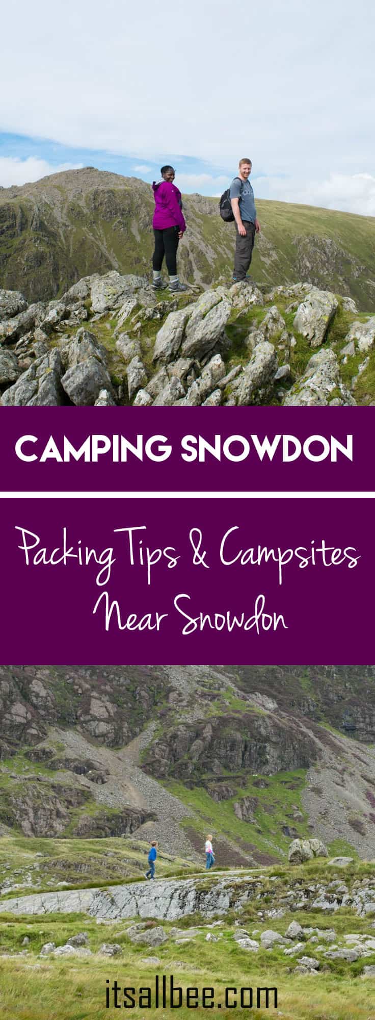 Hiking & Camping In Snowdonia | Packing Tips & Campsites Near Snowdon #outdoors #nature #adventure #lakes #mountains #packing #snowdon #camping #tips #wales #uk #trails #routes #itsallbee #adventureawaits