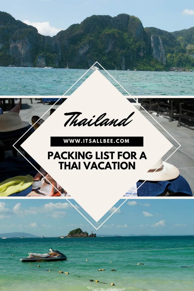 Thailand Packing List