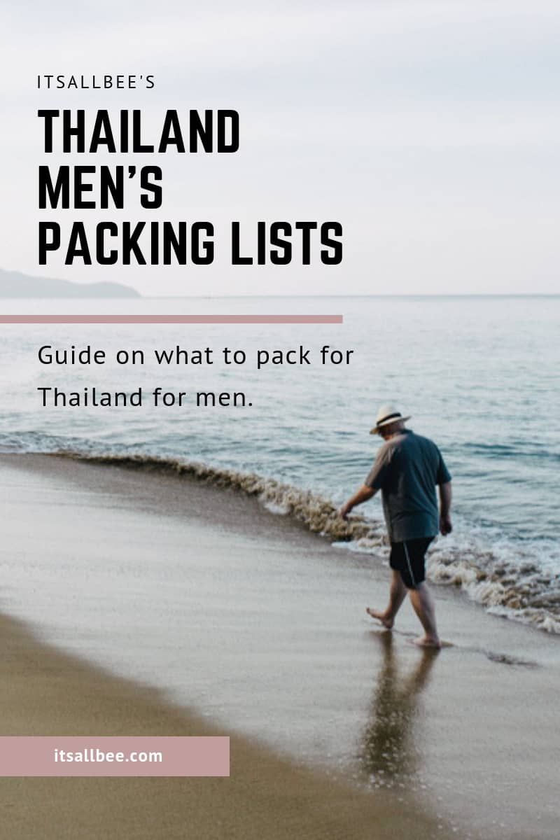 Thailand Travel Guide & Essentials Packing List For Men - What To Pack For Thailand #packingtips #traveltips #asia #phuket #bangkok 