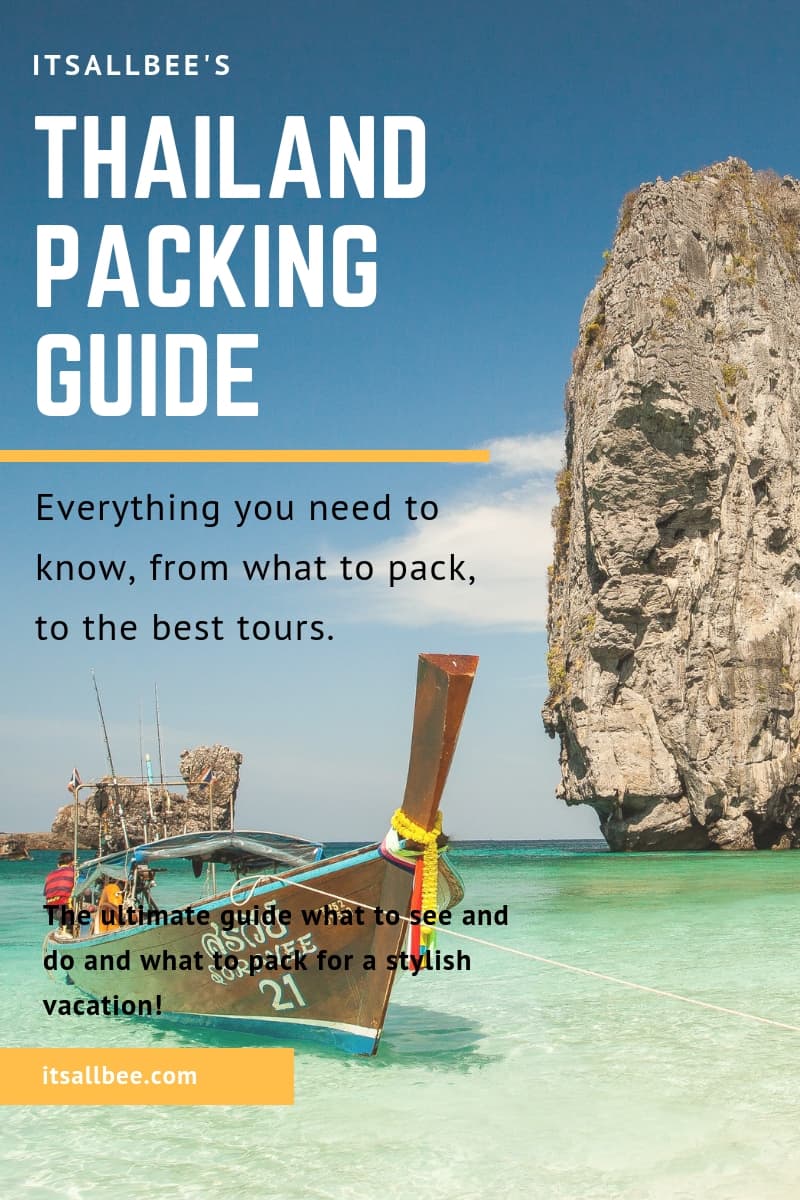 Thailand Travel Guide & Essentials Packing List For Women & Men - What To Pack For Thailand #packingtips #traveltips #asia #phuket #bangkok 
