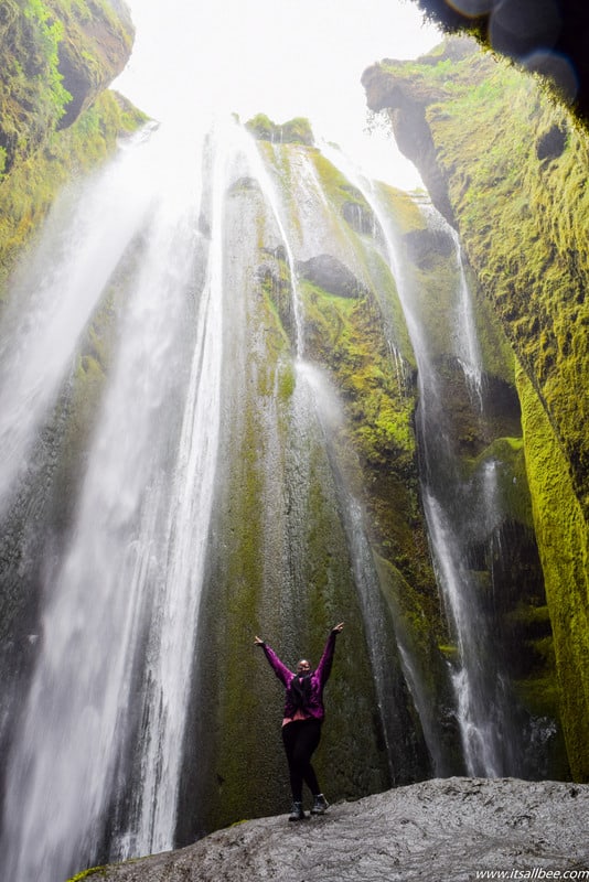 Waterfalls in Iceland - Gljúfrabúi Secret Waterfall