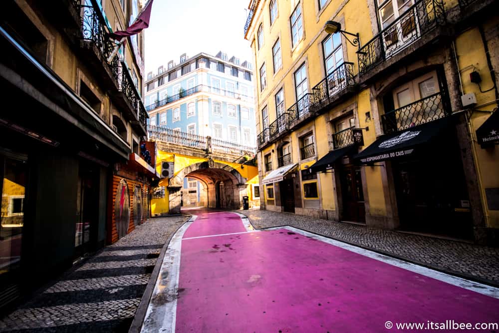 Lisbon's Pink Street - Rua Nova do Carvalho