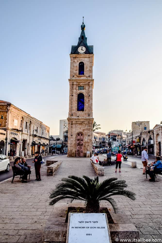 Clock Tower Yefet Street - Old Jaffa Port In Tel Aviv Israel