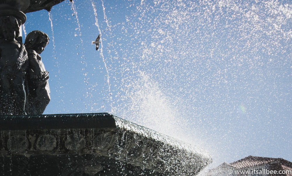 Rossio Fountain - where to stay in lisbon portugal - Guide to the best areas to stay in Lisbon