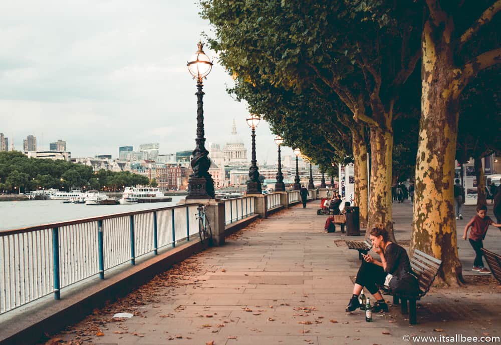 Southbank Walk London - River Thames Walk