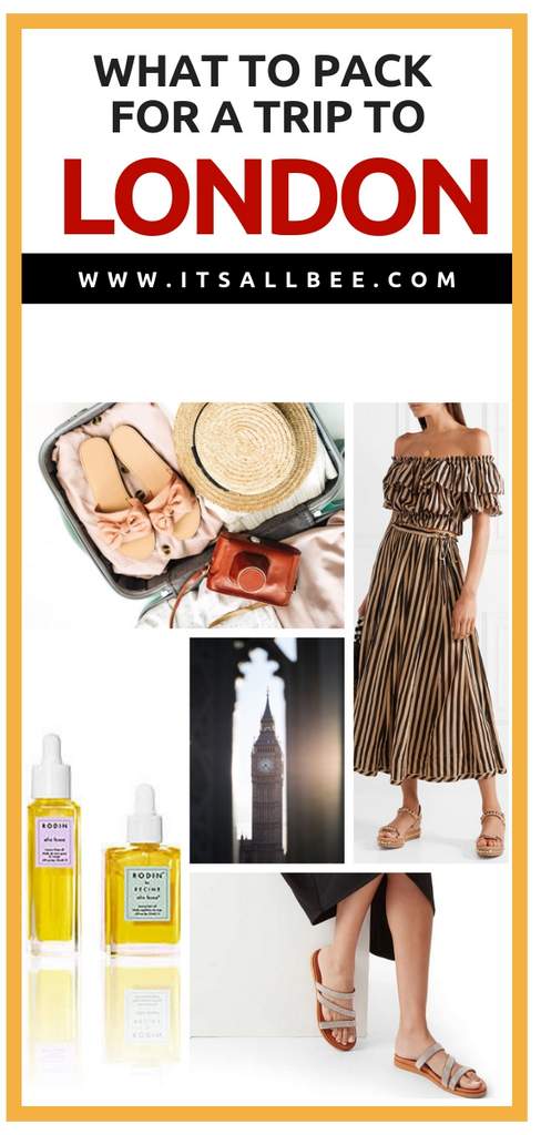 What To Pack For A Trip To London - Summer & Spring Packing Lists #traveltips #packinglist #vacation #whattowear #summer #spring #outfits #londonoutfits #whattopack #shoesforEurope What To Pack For A Trip To London - Summer & Spring Packing Lists