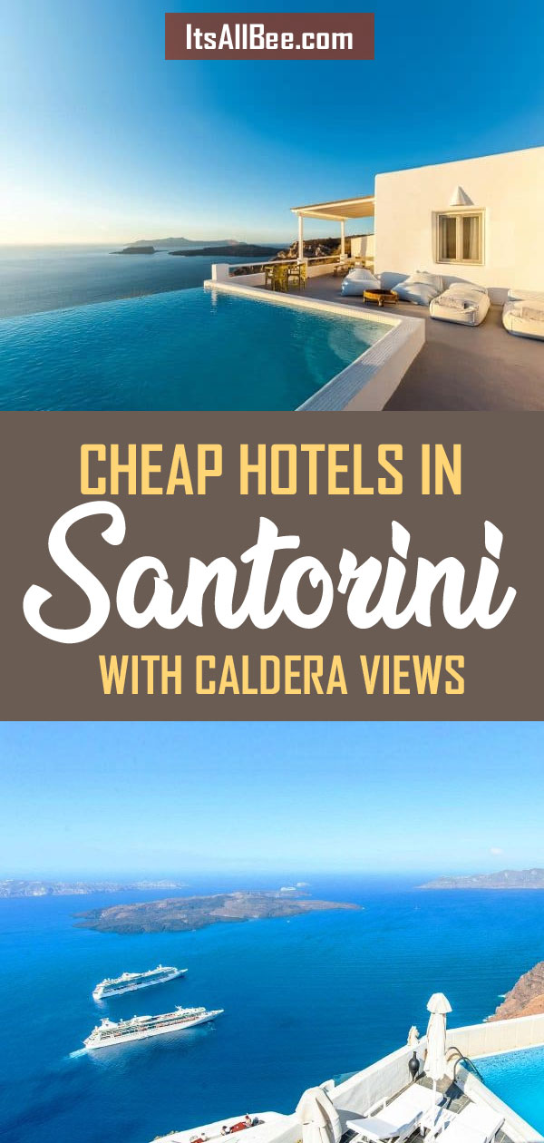 Cheap Hotels In Santorini With Caldera Views -