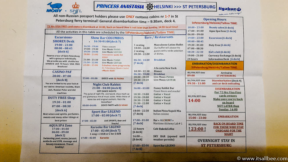 How To Travel From Helsinki to St Petersburg By Ferry Visa-Free!