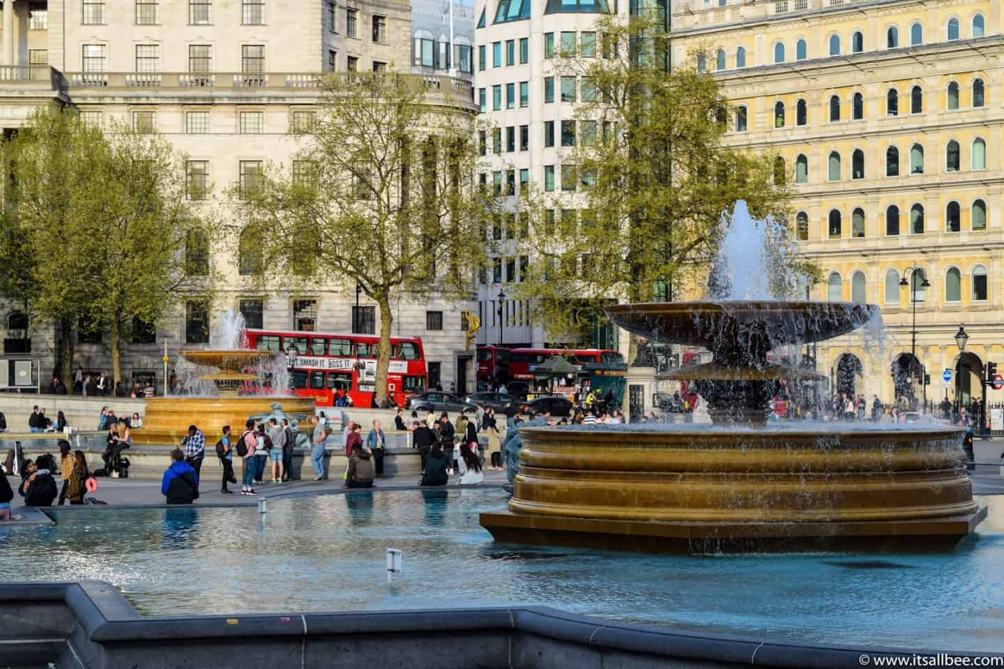 Trafalgar Square in London