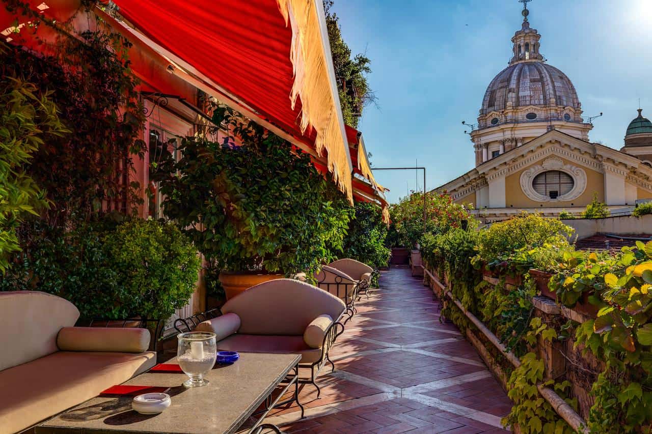 The Best Rome Hotels With Balconies For Perfect Roman City Views - If you are looking for hotels in rome with private terrace, luxury hotels in rome or best located hotels in rome then look no further.