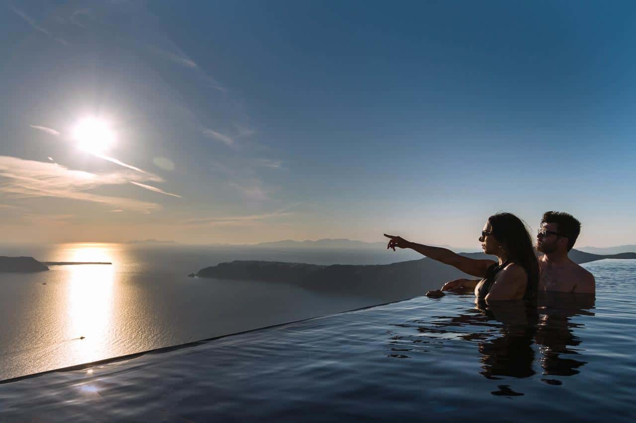 Best Santorini Villas With Infinity Pools  - Perfect villa with private infinity pools as well as suites with amazing breaktaking views of the Santorini volcano 