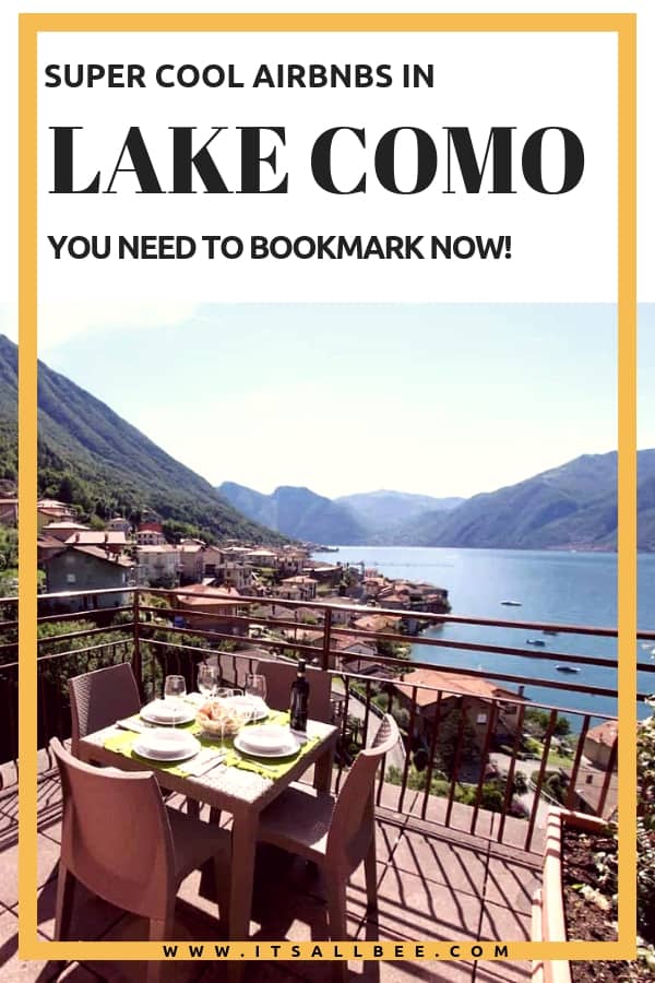 Top 15 Lake Como Airbnb Lake View Rentals In Italy #europe #traveltips #accommodation #lakes #bellagio #views #outdoors #menaggio