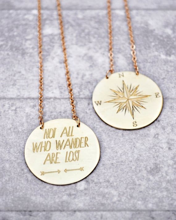  The perfect inspirational necklaces - Cool jewelry inspired by travel - travel themed necklace