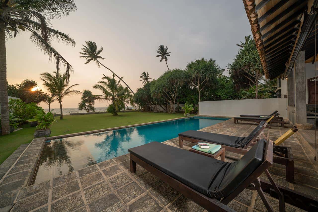 The Best Luxury Beach Villas In Sri Lanka - Perfect beach bungalows in sri lanka with private pool and on the beach with breezy seaviews