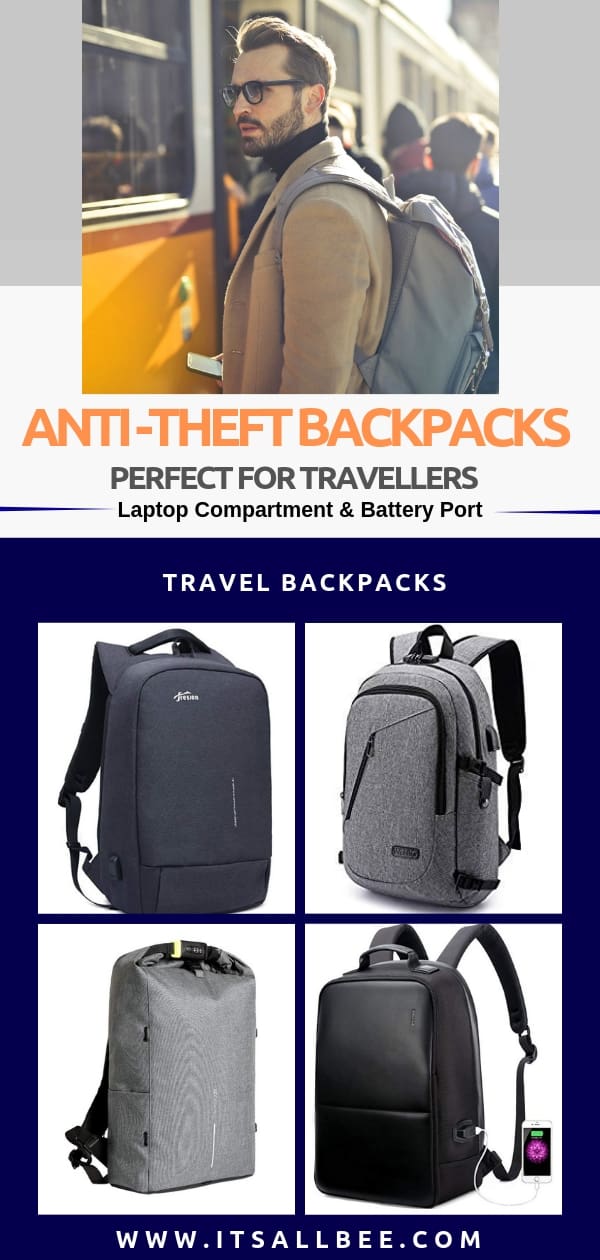 The best anti theft travel backpack - Anti-theft backpack travel accessories #mens #womens #travel #packing #bags #tips #style #fashion #street #itsallsbee