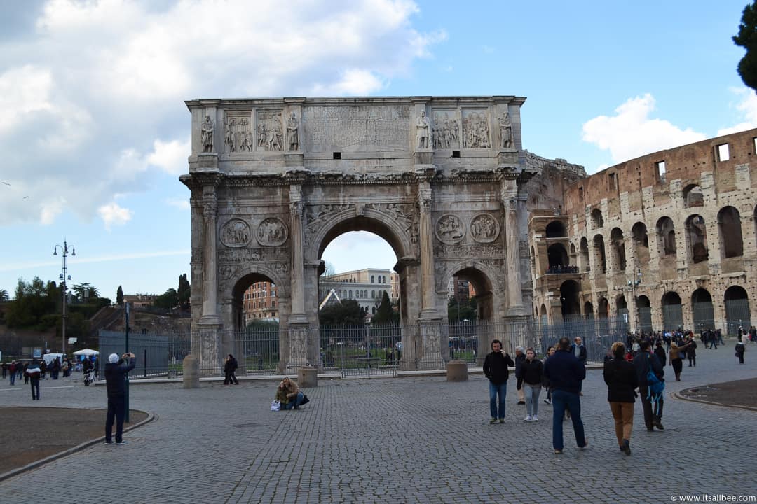 Constantine Arch Rome - Rome Itinerary 4 days - How to Make The Most of Your Time In Rome & Vatican City