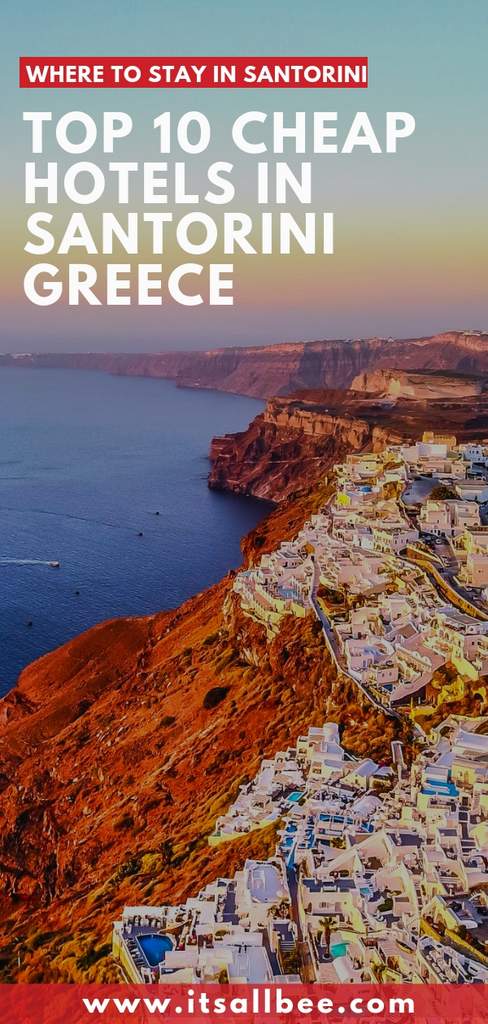 Top 10 Cheap Hotels In Oia Santorini Itsallbee Travel Blog