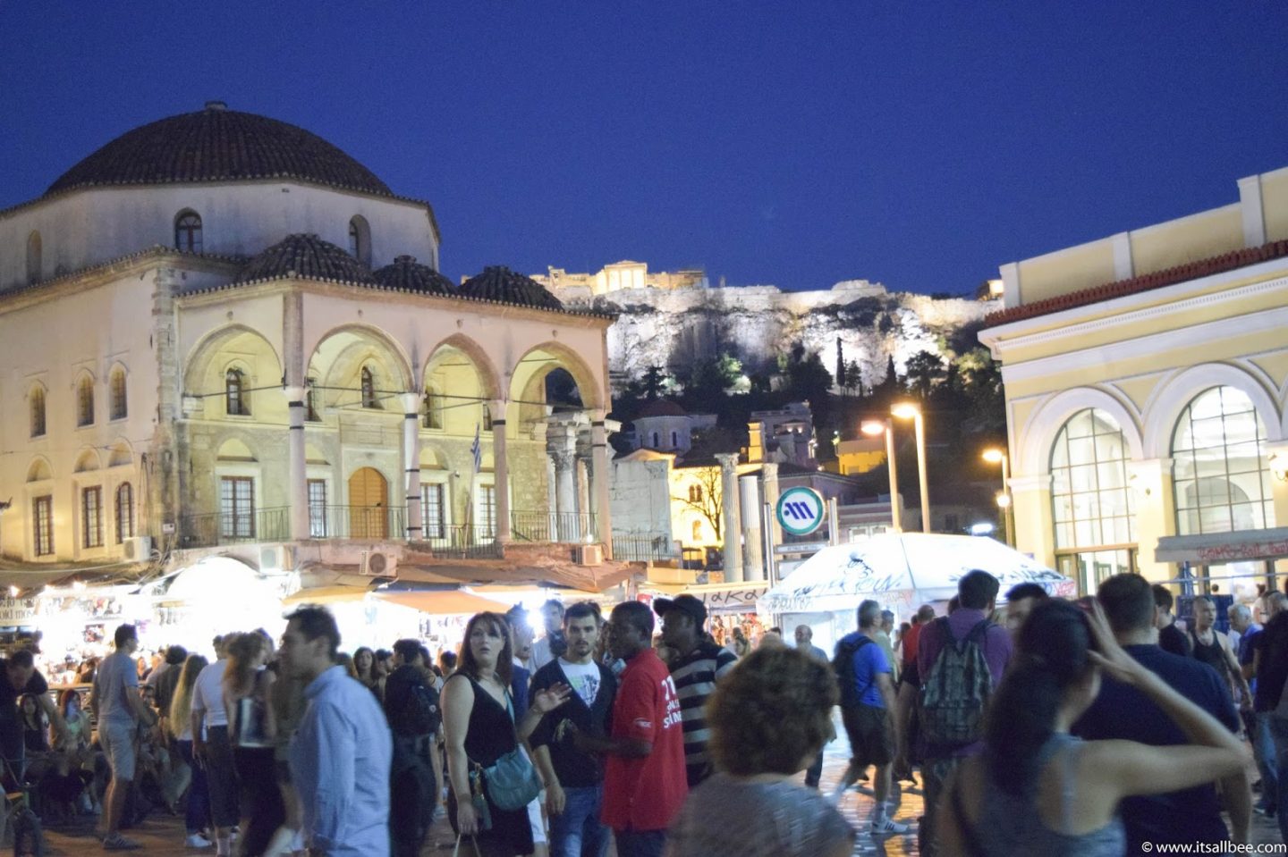 Monastiraki Square At Night