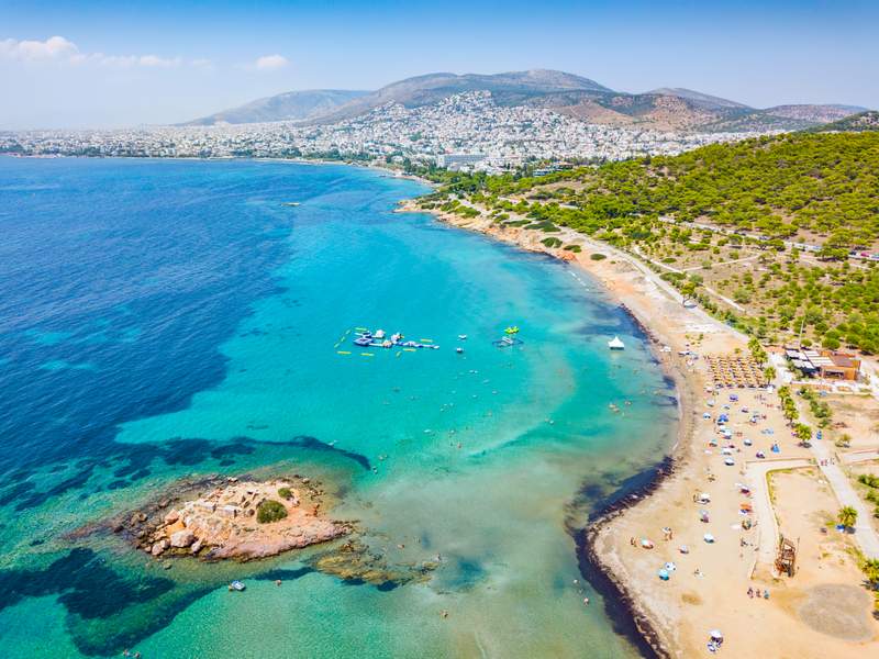 beaches to visit in athens greece