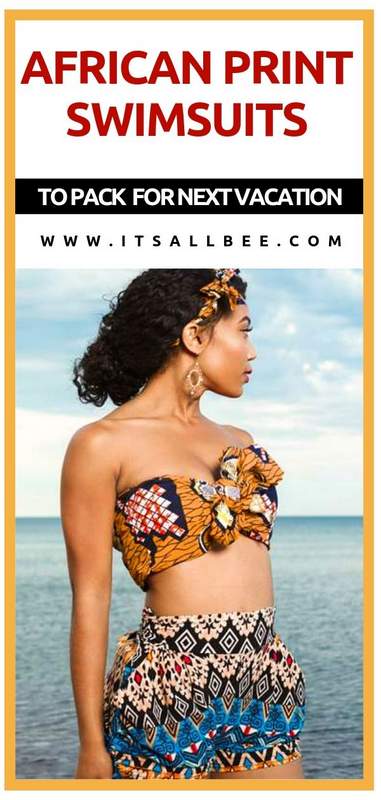 Stunning Kente print swimsuits & African Print Swimwear For Your Next Beach Vacation