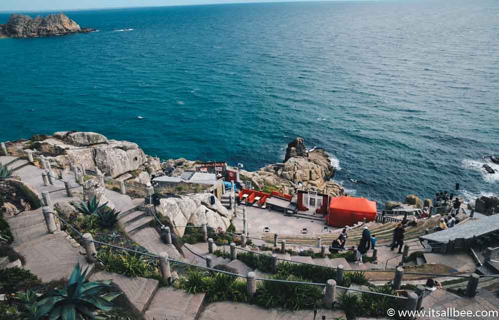 Visiting The Beautiful Open Air Minack Theatre In Cornwall - Plus tips on how to get to Minack Theatre from London, Penzance or St Ives, tips on hotels near Minack Theatre, PLUS Minack Theatre Photos #cornwall #surfing #british #uk #england #beaches #thingstodo