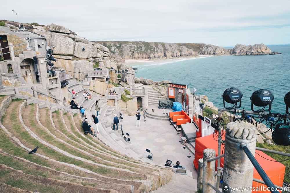 Visiting The Beautiful Open Air Minack Theatre In Cornwall - Plus tips on how to get to Minack Theatre from London, Penzance or St Ives, tips on hotels near Minack Theatre, PLUS Minack Theatre Photos #cornwall #surfing #british #uk #england #beaches #thingstodo