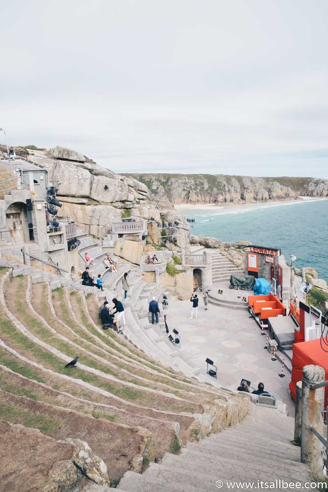 Visiting The Beautiful Open Air Minack Theatre In Cornwall - Plus tips on how to get to Minack Theatre from London, Penzance or St Ives, tips on hotels near Minack Theatre, PLUS Minack Theatre Photos #cornwall #surfing #british #uk #england #beaches #thingstodo