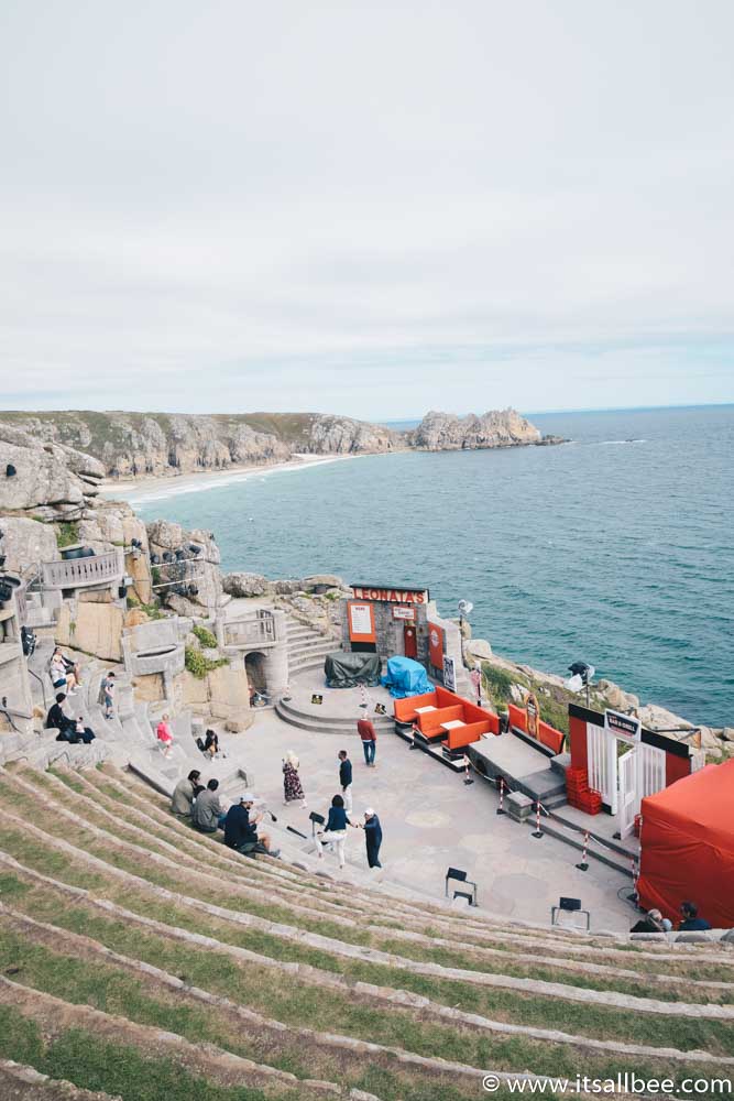 Visiting The Beautiful Open Air Minack Theatre In Cornwall - Plus tips on how to get to Minack Theatre from London, Penzance or St Ives, tips on hotels near Minack Theatre, PLUS Minack Theatre Photos #cornwall #surfing #british #uk #england #beaches #thingstodo