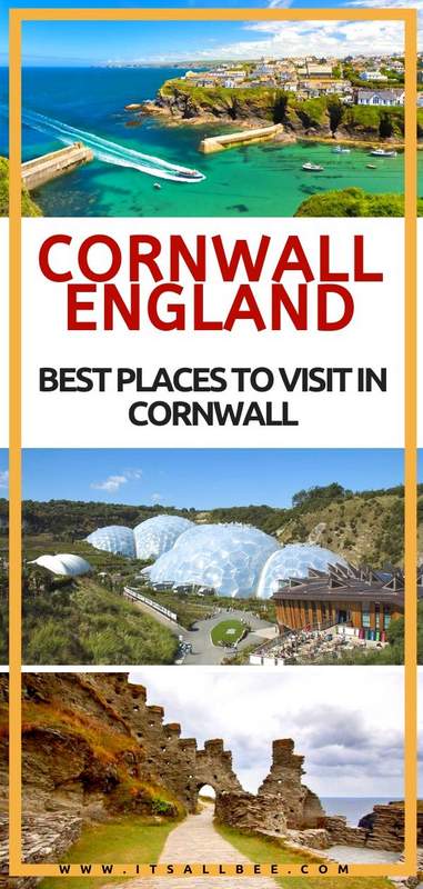 Tips on the best towns in Cornwall worth visiting - plus 10 best things to do in Cornwall, pretty places in cornwall and cute seaside towns in Cornwall perfect for holidays and weekend getaways in England. #uk #britain #seaside #holidays #vacation #beaches #seaviews #prettytowns #thingstodo #edenproject #newquay #tintagel #stmichaelsmount #stives #minacktheatre