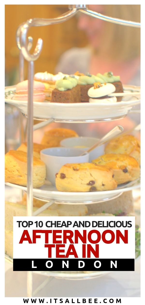 Affordable afternoon tea in london - Top 10 deliciously cheap afternoon tea in London that will not break the bank! From afternoon tea on a boat where you cruise and see London sights to the tasty delights you can woof down in London's coolest hotel restaurants. All under £30 and many under £10 person. #afternoontea #cruise #tips #london #travel #foodie #afternoonoutfits