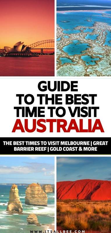 best time to visit brisbane | perth best time to visit | best time to go to gold coast | best time to visit gold coast | best time to travel to uluru | india to australia travel time | great barrier reef best time to visit