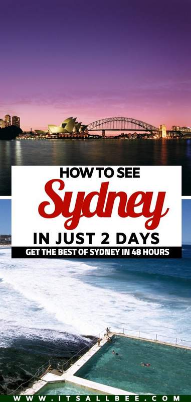 2 days in sydney things to do | what to see in sydney in 2 days