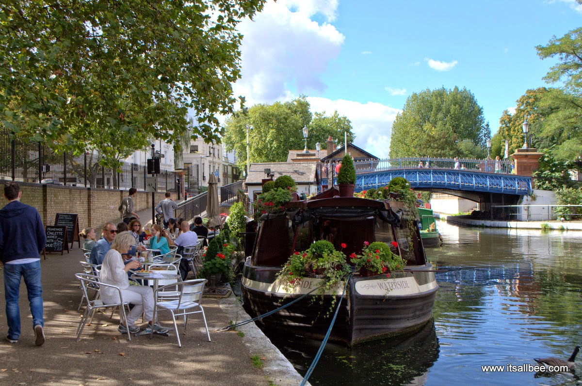 Waterside Cafe Little Venice London Warrick Avenue Paddington | Quick Guide To London's Little Venice | Canals, Boat Trips, Restaurants & Tours