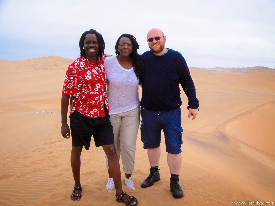 Amazing places to visit in Namibia - Tops tips on the best places to visit in Namibia Africa - From Deadvlei, Sossusvlei, Himba people, Skeleton Coast, Etosha Park, Walvis Bay, Swakopmund, Dune 45 and experience sandboarding and dune bashing, kayaking the Atlantic, and amazing safari parks. #africa #traveltip #adventure #sandboarding #flights #packingtips www.itsallbee.com