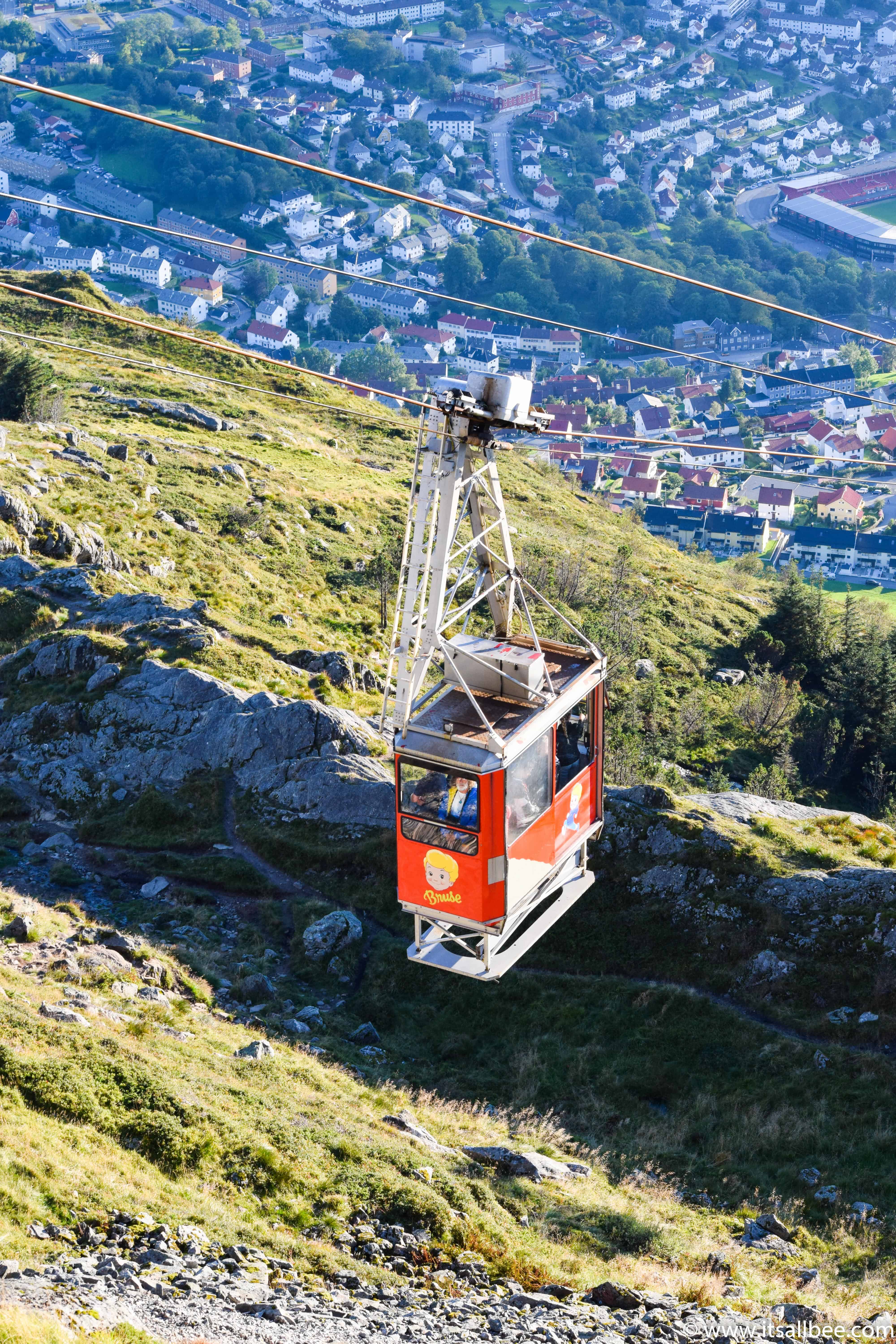 Mount Ulriken Cable car Bergen Norway