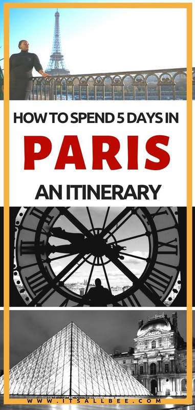 How To Spend 5 Days In Paris - The Perfect Paris Itinerary 5 Days of Exploring - Things To Do In Paris Night & Day - Tips on where to stay in Paris and the best tours as well as day trips from Paris. #itinerary #parisoutfits #packing #traveltip #itsallbee #europe Paris first time visit #seine #louvre #eiffeltower 