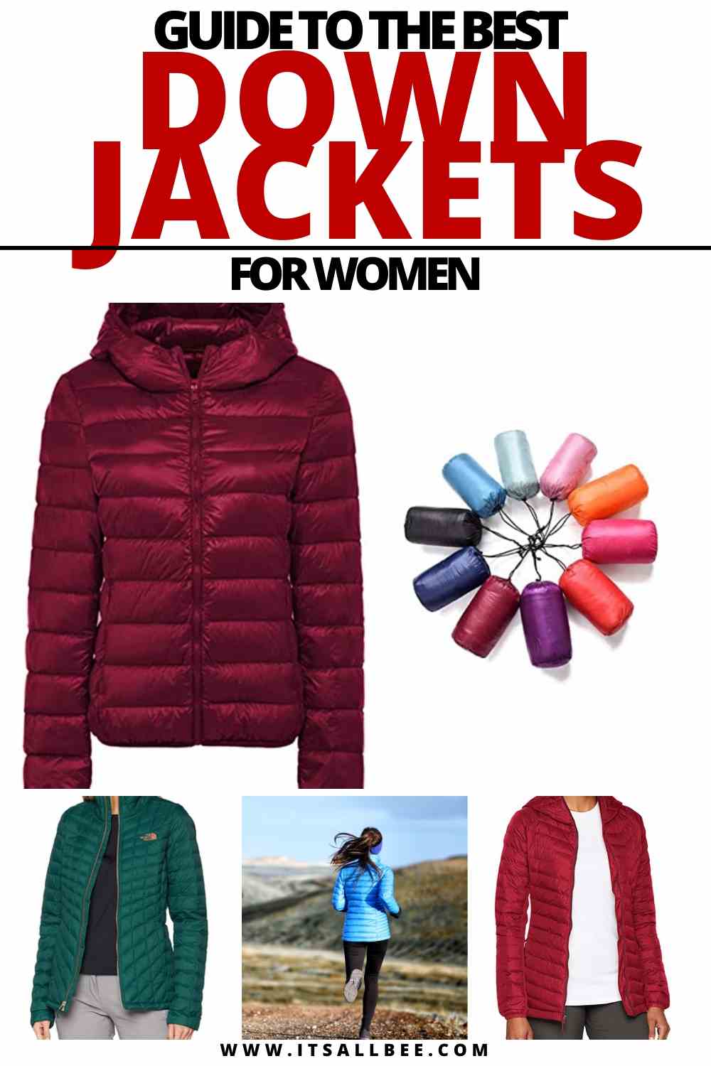 Lightweight down jacket for women