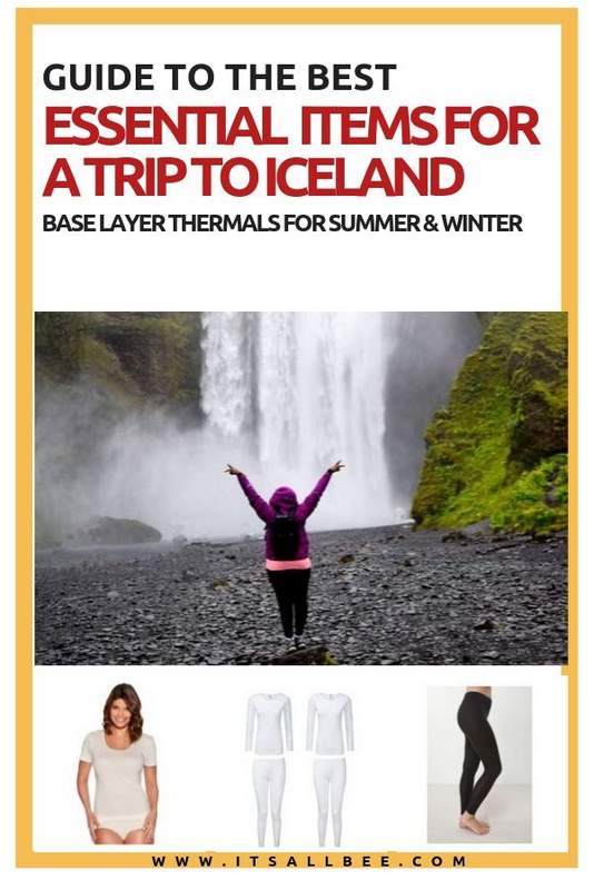  Iceland essentials for winter and summer packing list - The best thermals for Iceland. Tips on travel essentuals for winter, warm clothes for winter season, packing list for cold weather trip. #iceland #winter #summer #february #december #november #march #traveltips #europe #weather #reykjavik #itsallbee #adventure #blogger