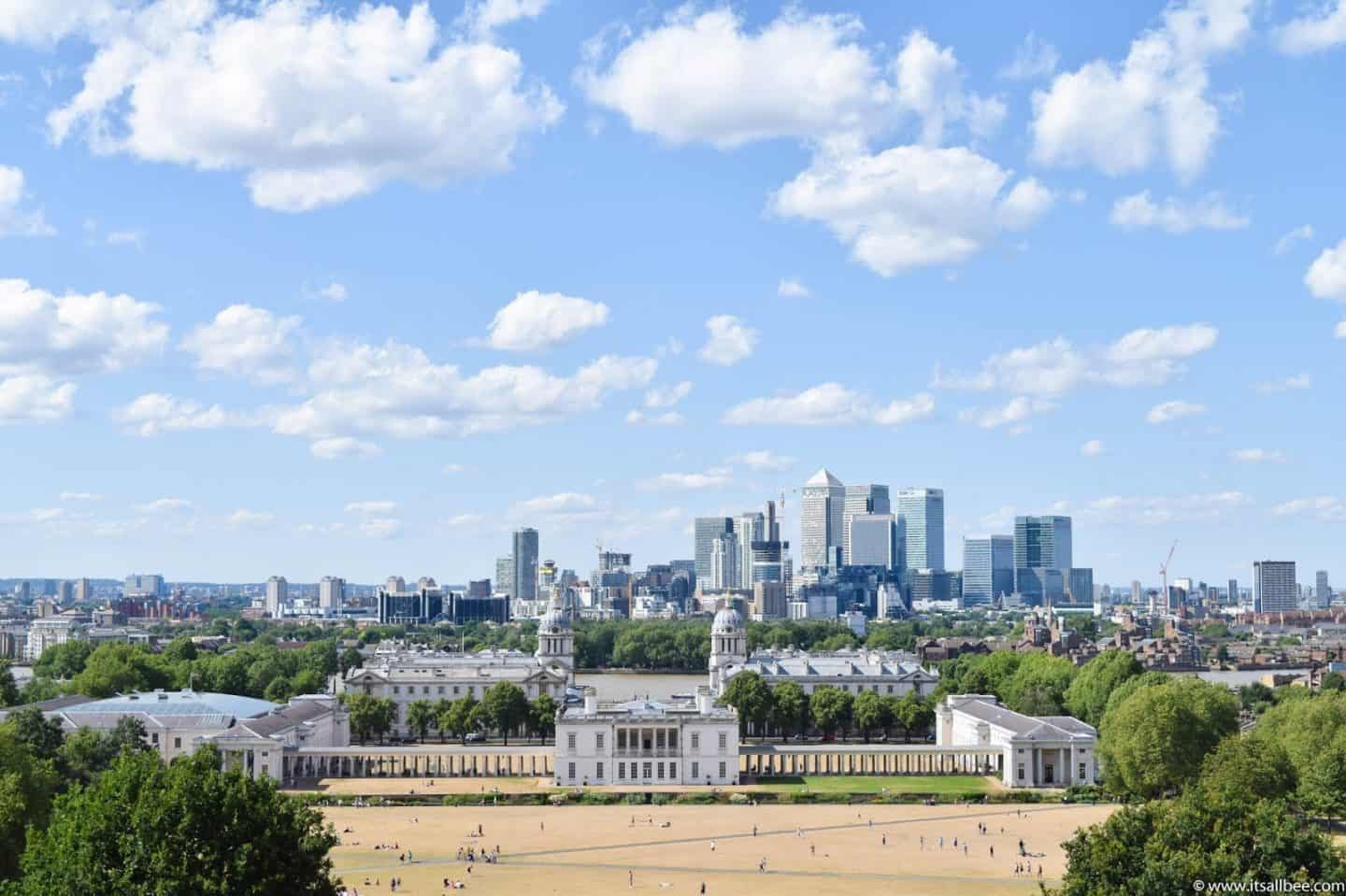 London's beautiful Greenwich Park in the summertime