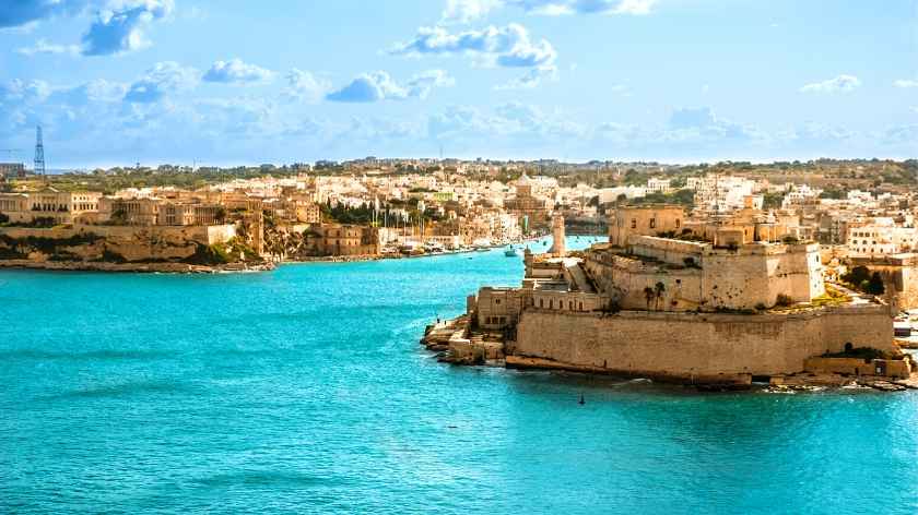 The city of Valletta on the main island of Malta