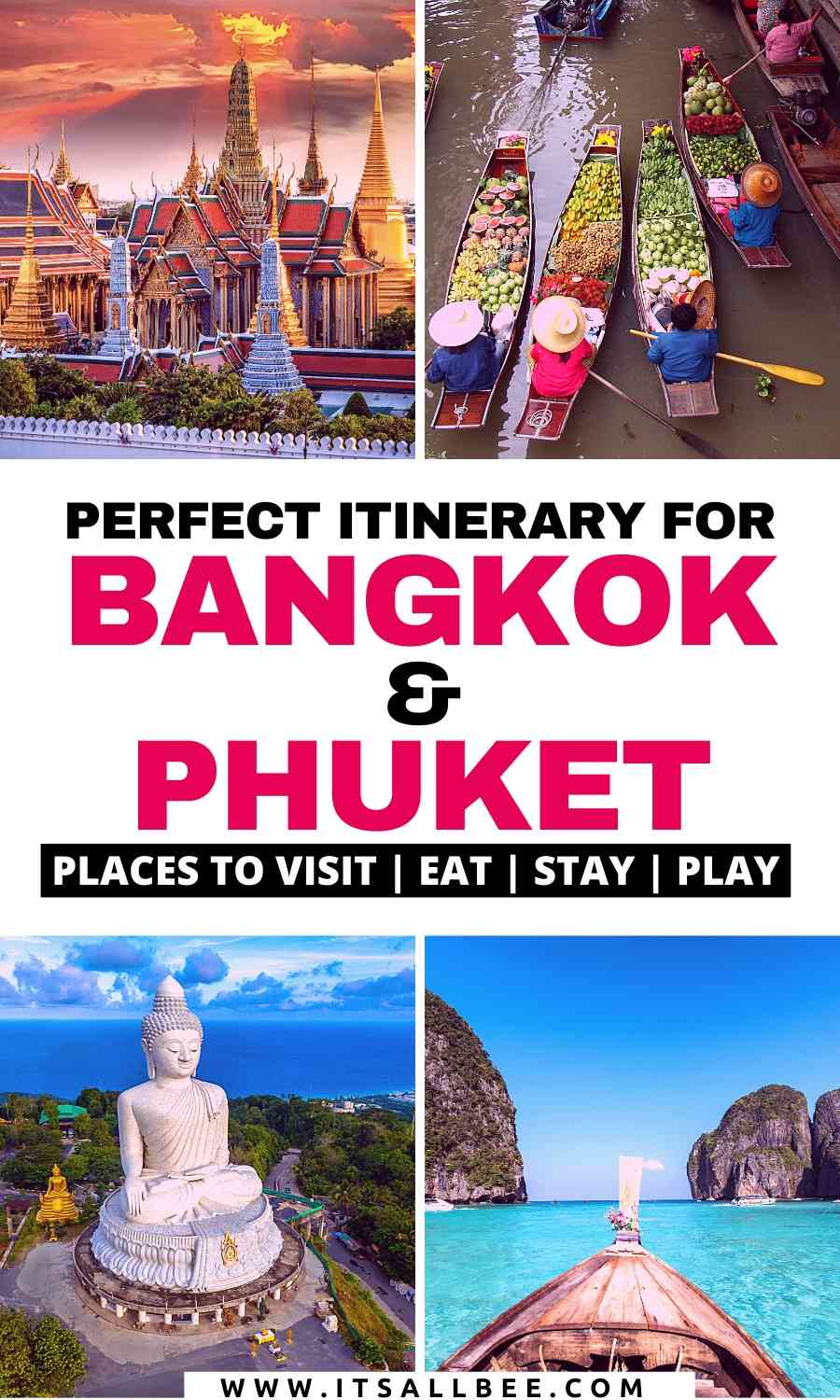 How to plan the perfect Bangkoks and Phuket itinerary. Phi Phi island and Krabi day trips 