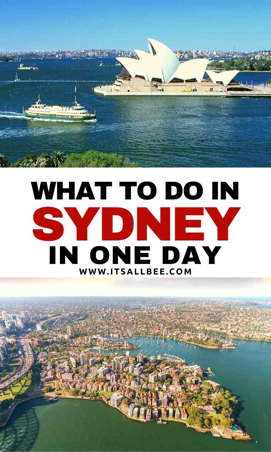 how to spend one day in Sydney australia itinerary