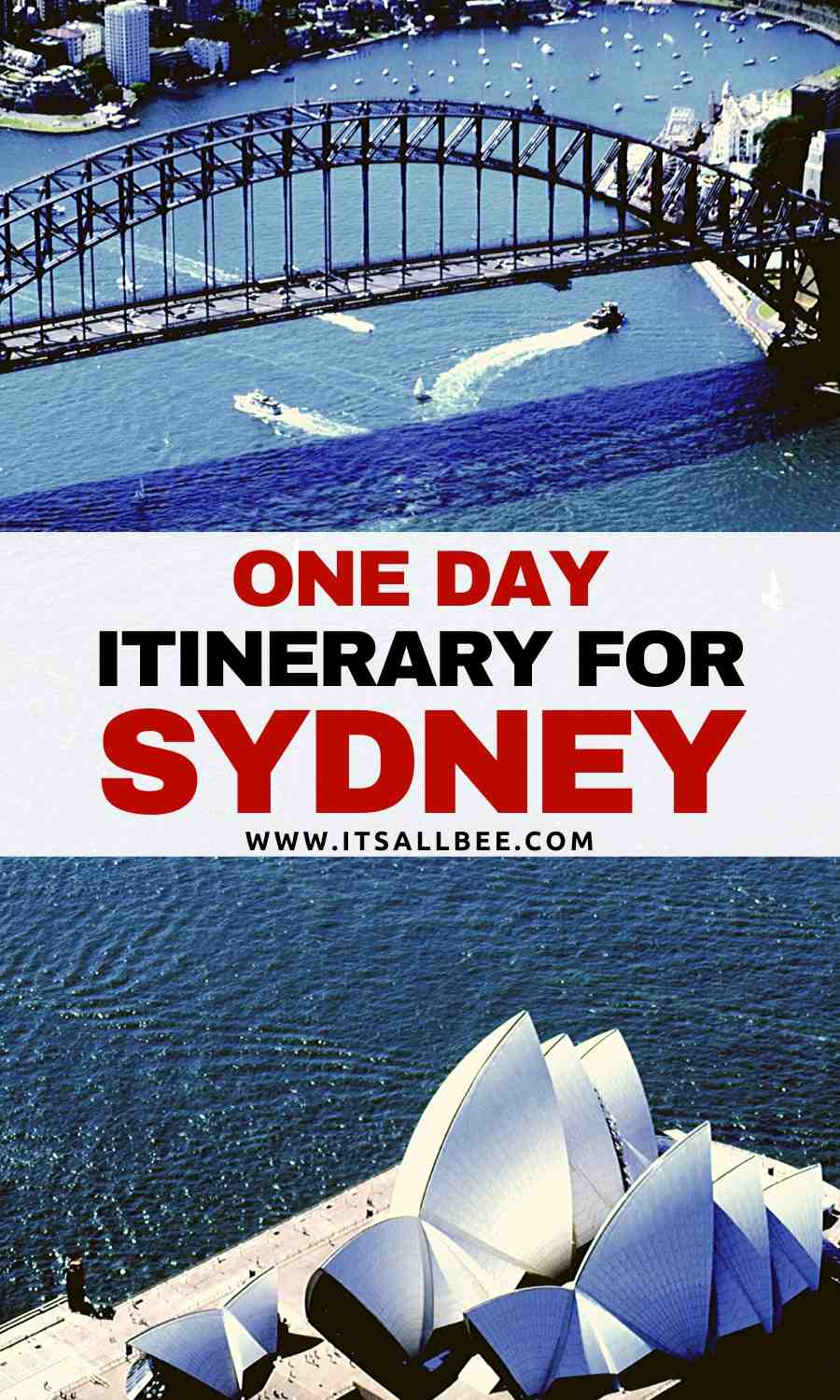 how to spend one day in Sydney australia itinerary