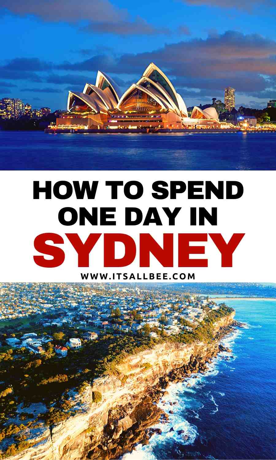 how to spend one day in Sydney australia itinerary