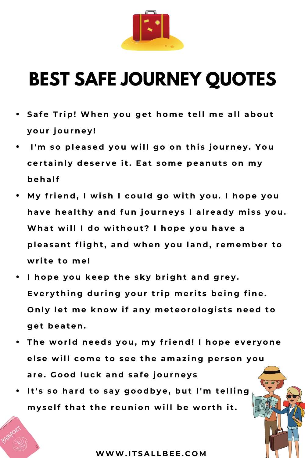 happy journey wishes to friend